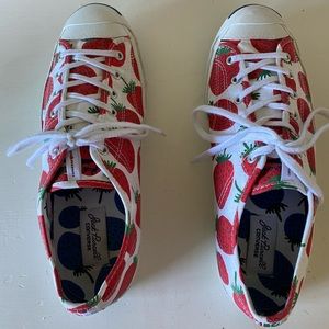 Converse Jack Purcell Strawberry Print Shoes